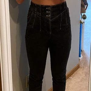 Black high waisted jeans